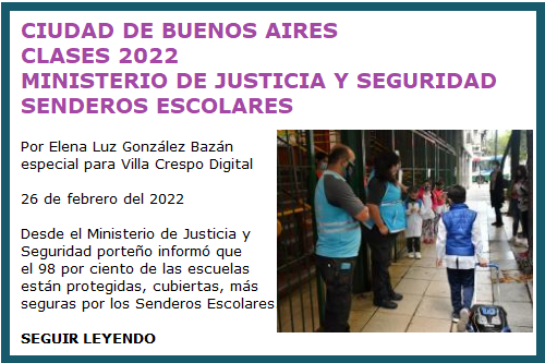 CLASES 2022 SENDEROS ESCOLARES